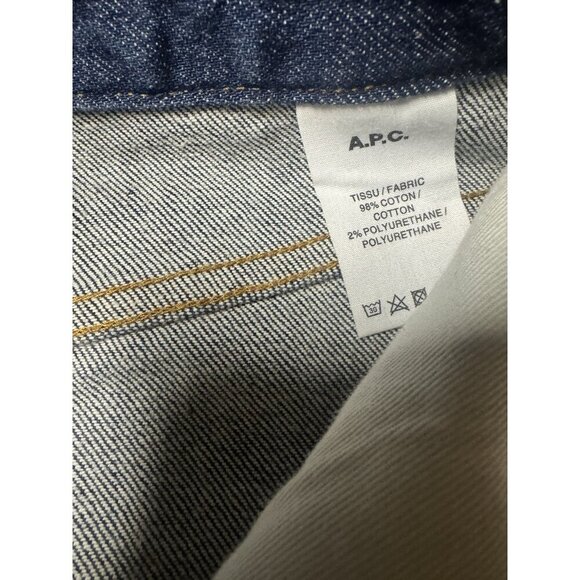 A.P.C. APC Raw Indigo Japanese Denim Standard Skirt Sz 34 READ - Picture 5 of 9